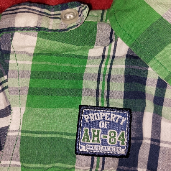 American Hero Boys Button Down Shirt - Picture 2 of 5
